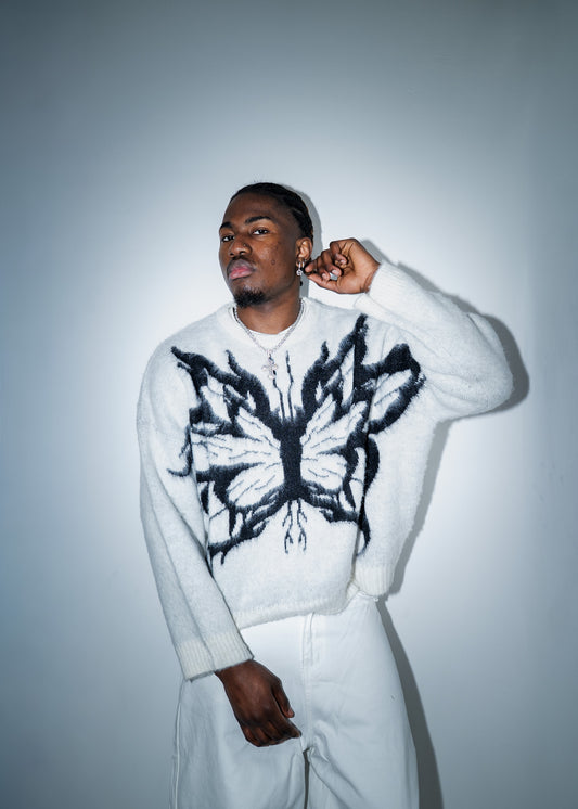 WHITE SOUL - BUTTERFLY KNIT MOHAIR